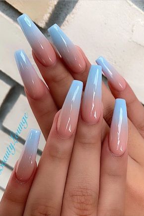 Pink and Blue Ombre Nails | Nailz by Janel